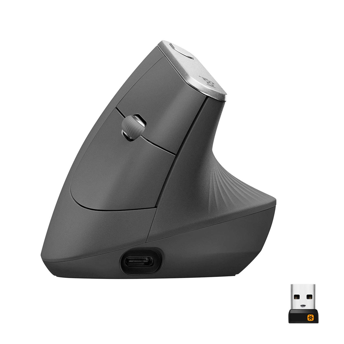 Logitech MX Vertical Wireless Mouse Ergonomic Design - Graphite