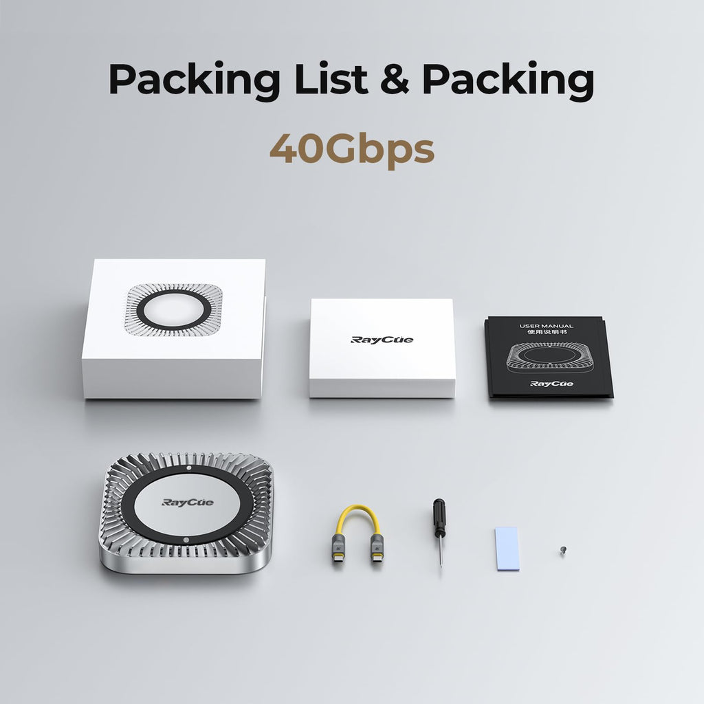40Gbps Aluminum Hub & Stand for New Mac mini M6, M5 Pro, M4/M4 Pro Mac mini with 40Gbps NVMe/M.2 SSD Enclosure, 2X USB-A, USB-C Host, 3.5mm Audio – Compatible with All New Mac mini M4/M4 Pro
