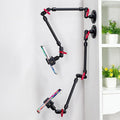 Magic Arm Adjustable Mobile Phone Holder for Desk, Wall Mount and Ceiling Mount Bracket for Phone and Other Smartphones (Metal Base +60cm arms+Metal Clip)
