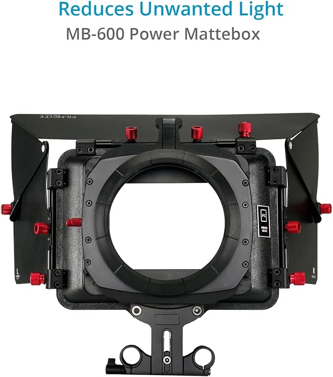 Shoulder Rig Kit w Matte Box & Follow Focus for DSLR Cameras. Ergonomic & Stable, 6” to 9” Convertible Size. Adjustable Handles, ¼” Threads. Comfy Shoulder Pad, Quick Release Plate (FC-03)