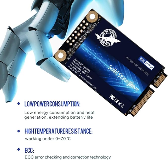 Dogfish mSATA 240GB Internal Solid State Drive - High Performance Hard Drive for Desktop & Laptop - SATA III 6Gb/s