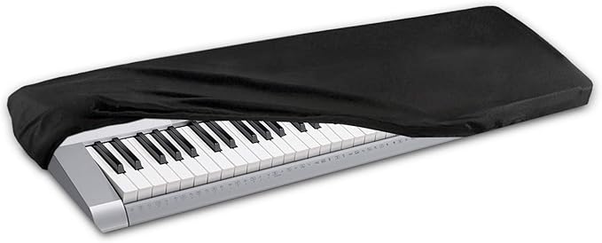 HQRP Elastic Dust Cover w/Bag compatible with Casio LK-265 LK265 LK-280 LK280 WK-6600 WK6600 WK-7600 WK7600 WK-245 WK245 Electronic Keyboards Digital Pianos