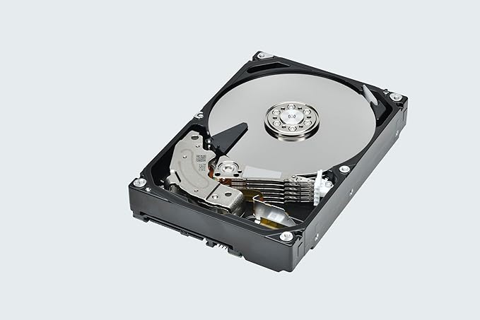 Toshiba N300 PRO 6TB Large-Sized Business NAS (up to 24 Bays) 3.5-Inch Internal Hard Drive - Up to 300 TB/Year Workload Rate CMR SATA 6 GB/s 7200 RPM 512 MB Cache - HDWG760XZSTB