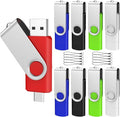 ABLAZE 8GB USB C Flash Drive 10 Pack, OTG USB 2.0 + Type C Memory Stick Dual Type C Thumb Drive Compatible with iPhone 16/15, Android Smartphone, Computers, Tablets, Mac,iPad,PC
