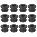 PATIKIL 10.5mm / 7/16 Inch Drill Hole,5/16 Inch ID Rubber Grommets, 12Pcs Top Hat Grommet for Wiring Eyelet Ring Gasket Automotive Firewall Cable Hole Plugs Wires Protection, Black