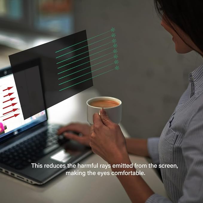 12.5 Inch - 16:9 Aspect Ratio - Laptop Privacy Screen Filter for Widescreen Laptop - Notebook - Anti-Glare - Anti-Scratch Protector Film for Data confidentiality