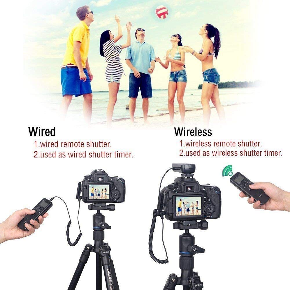 PHOLSY Camera Timer Remote Release Control with Intervalometer for Nikon