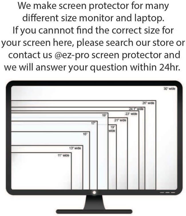 Privacy Screen Filter for 19 Inches Desktop Computer Monitor, Screen Protector size is 16.1 inch width x 10.1 inch height