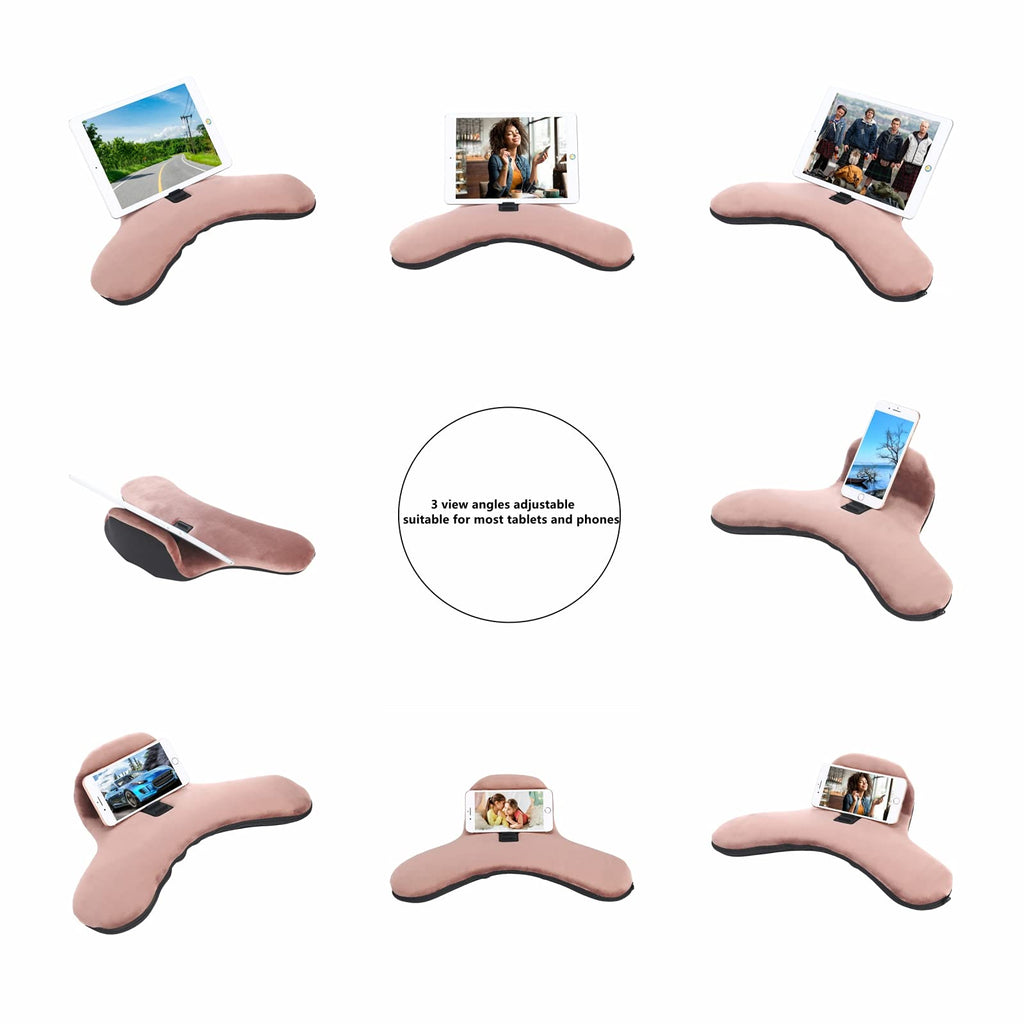 Tablet Pillow Stand for iPad and Phone, Three Viewing Angles Phone Holder