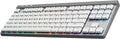 Logitech G515 Lightspeed TKL Low Profile Wireless Gaming Keyboard, LIGHTSYNC RGB, Thin Tenkeyless Design, Double-Shot PBT Keycaps, Linear (Red) Mechanical Switches - White