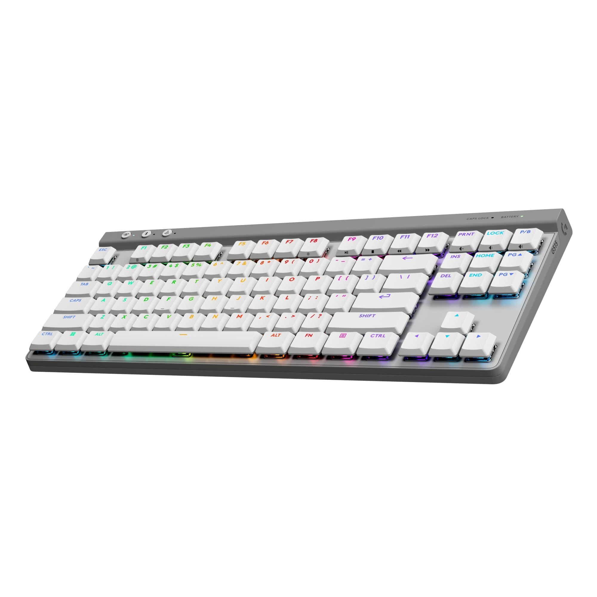 Logitech G515 Lightspeed TKL Wireless Gaming Keyboard (Linear) - White
