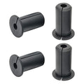 4pc Starlink Cable Grommet 3/4" Silicone Waterproof Wall Hole Pass Through Split Cable Bushings for TV Wire Ethernet Cord, Starlink Cable Routing Kit Accessories,38mm/1.5"Ht, Black