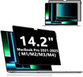 FILMEXT Privacy Screen for Macbook Pro 14 inch (2025-2021, M4 M3 M2 M1), Removable Macbook pro 14.2" A3112 A3401 A2992 A2918 A2779 A2442 Privacy Laptop Screen Filter Anti-Spy/Anti-Glare/Eye Care