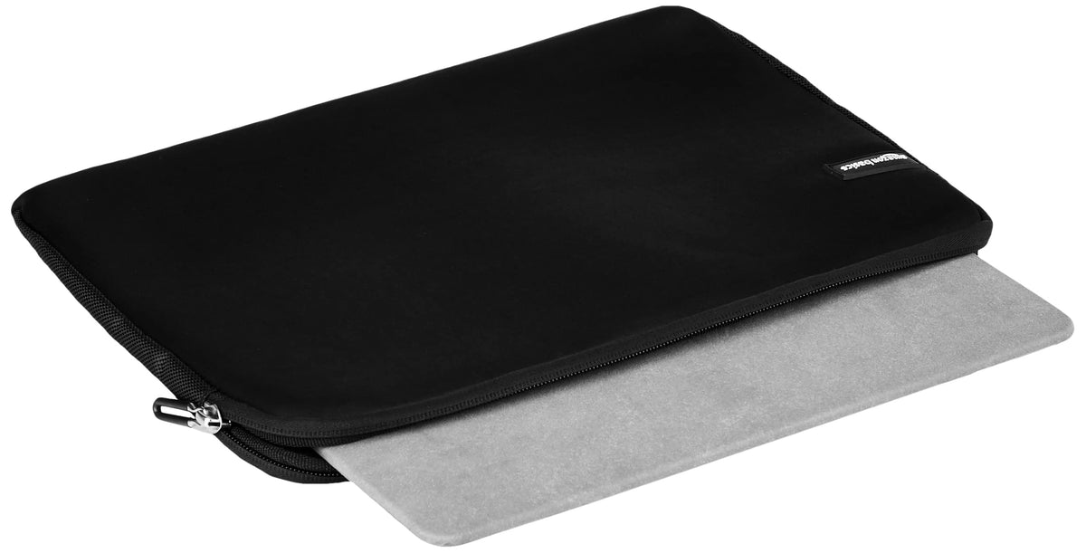 14 inch Laptop Sleeve, Protective Case with Zipper for MacBook Pro, MacBook Air, Surface, Dell, HP, Lenovo - Black