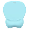 TECKNET Gel Ergonomic Mouse Pad with Wrist Rest, Non-Slip PU Base, LT.Blue