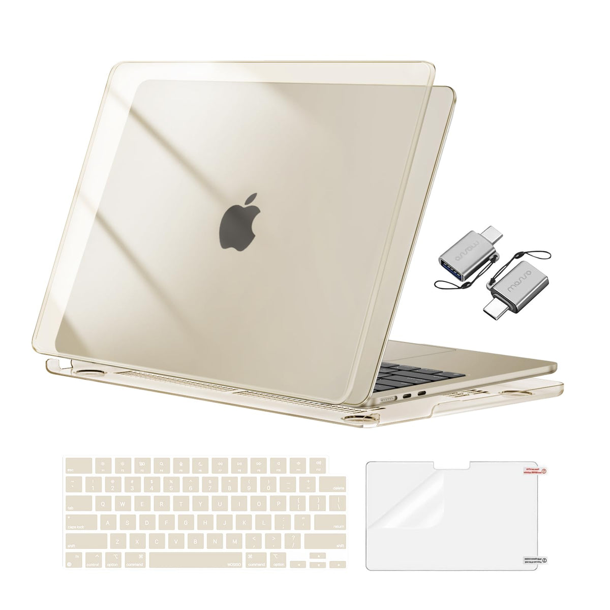 MOSISO Compatible with MacBook Air 13 inch Case M5 2026 M4 M3 M2 2025-2022