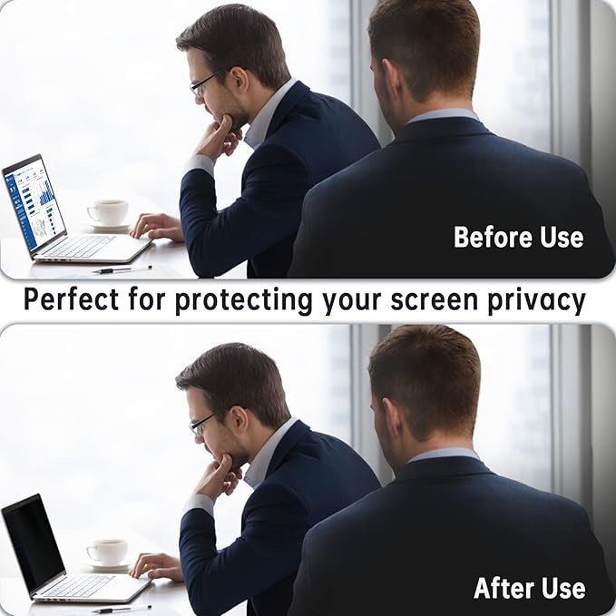 Magnetic Privacy Screen for Macbook Air 13 Inch (2018-2021, M1) / Macbook Pro 13 in (2016-2022, M1, M2), Removable Anti Blue Light Glare Filter for Mac 13In Laptop