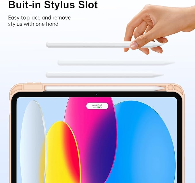 for iPad 11th 10th Generation Case with Keyboard, Magnetic 720° Rotatable Cover Detachable Wireless Bluetooth Backlit Keyboard with Pencil Holder for iPad 11 inch A16 2025 & 10.9 inch 2022 -Pink