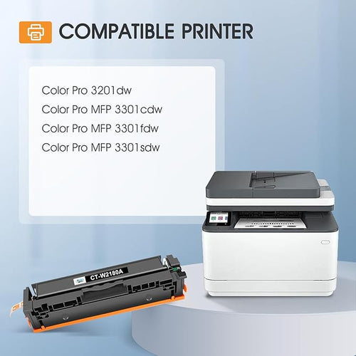 218A Toner Cartridges 4 Pack for HP 218A Toner 218X 218 MFP 3301fdw 3201dw