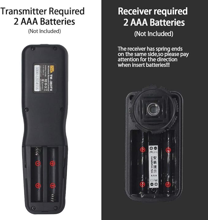 Wireless Shutter Release Comaptible for Canon, Pixel TW-283 E3/N3 Wireless Remote Control Timer Shutter Release Cable Compatible for Canon EOS 1300D 1100D 760D 750D 5D IV III 1D 6D II 7D