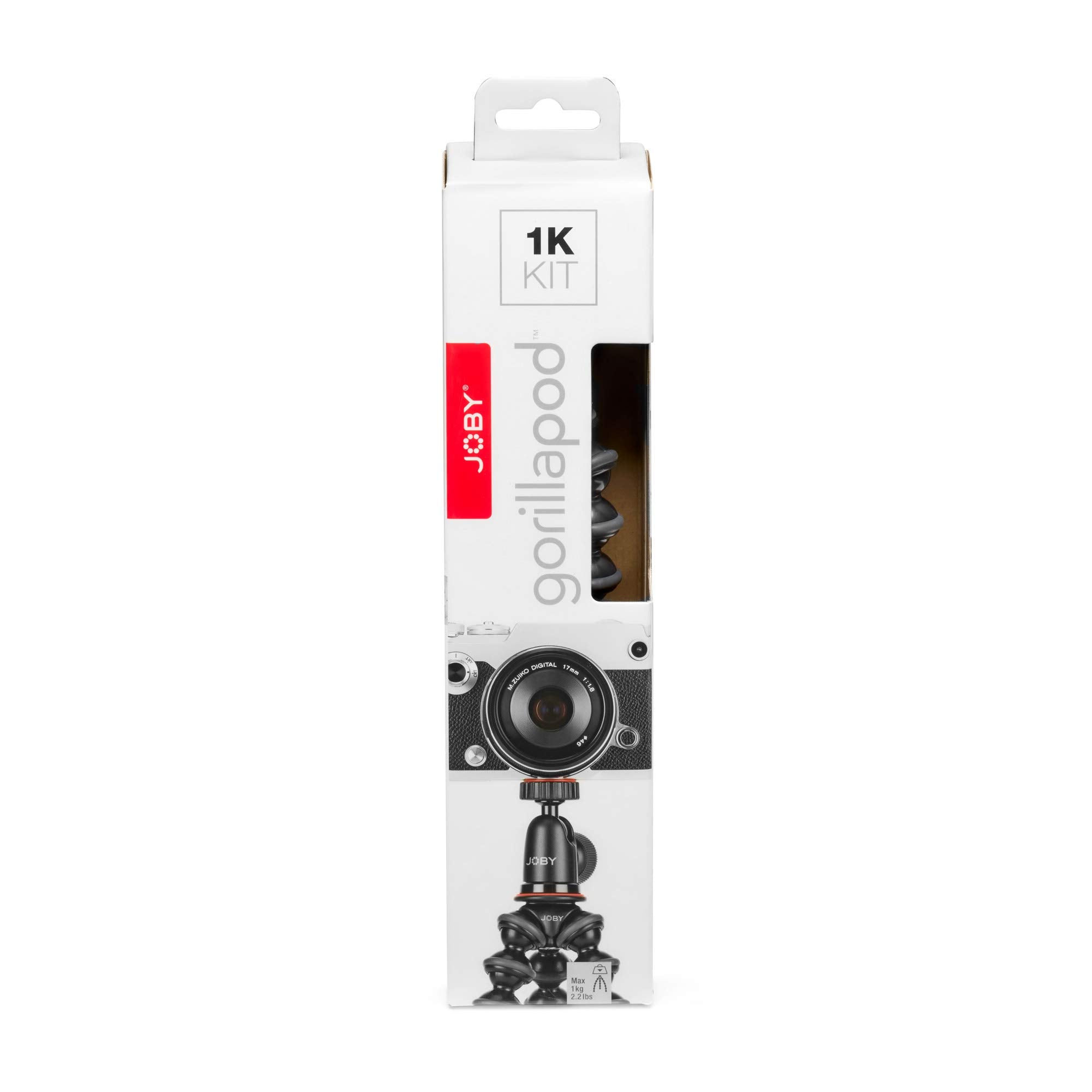 Joby GorillaPod Compact Tripod Kit with Ballhead for Mirrorless Cameras up to 2.2 lbs. Black/Charcoal.