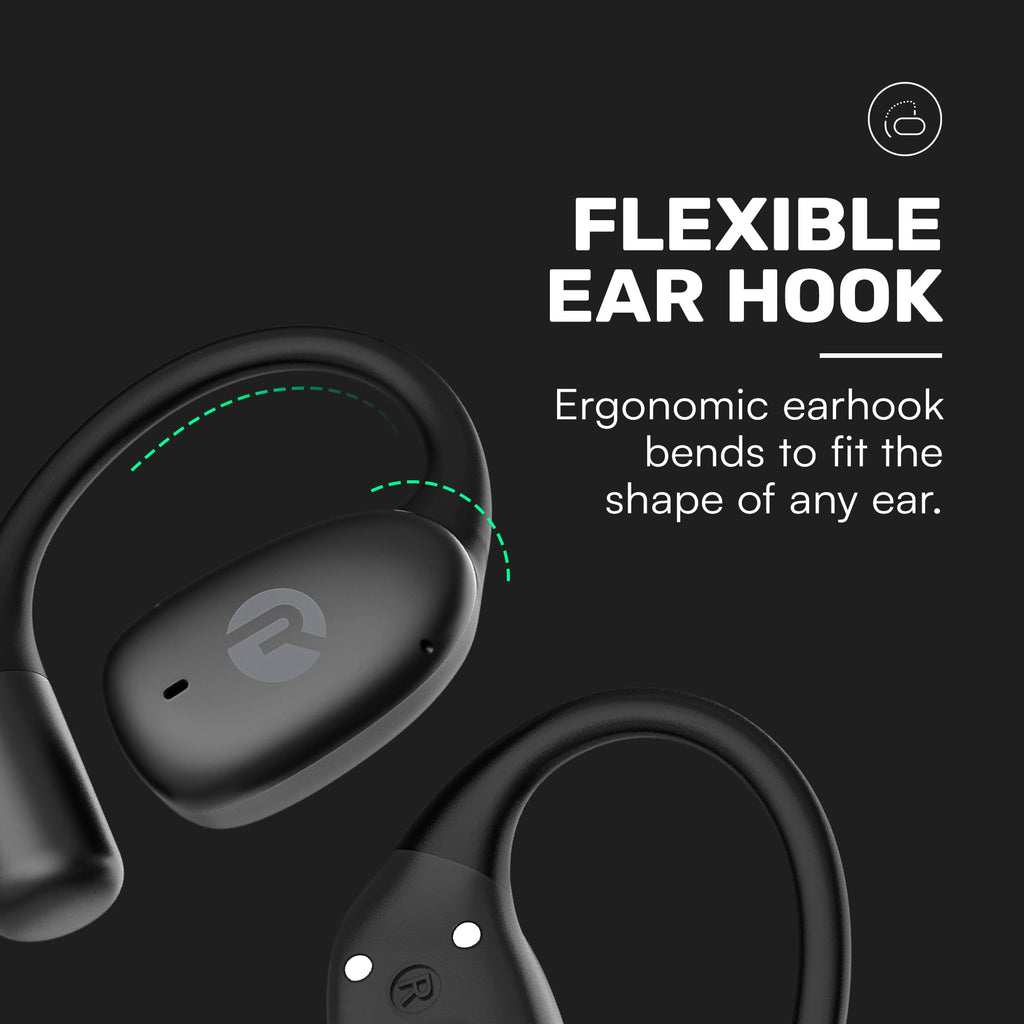 Raycon Essential Open Ear Earbuds – Open Ear Headphones, Earbuds Wireless Bluetooth, Sweat & Water-Resistant Earphones, Running Headphones with Ultra-Lightweight Design, 36 Hours Battery Life (Mint)