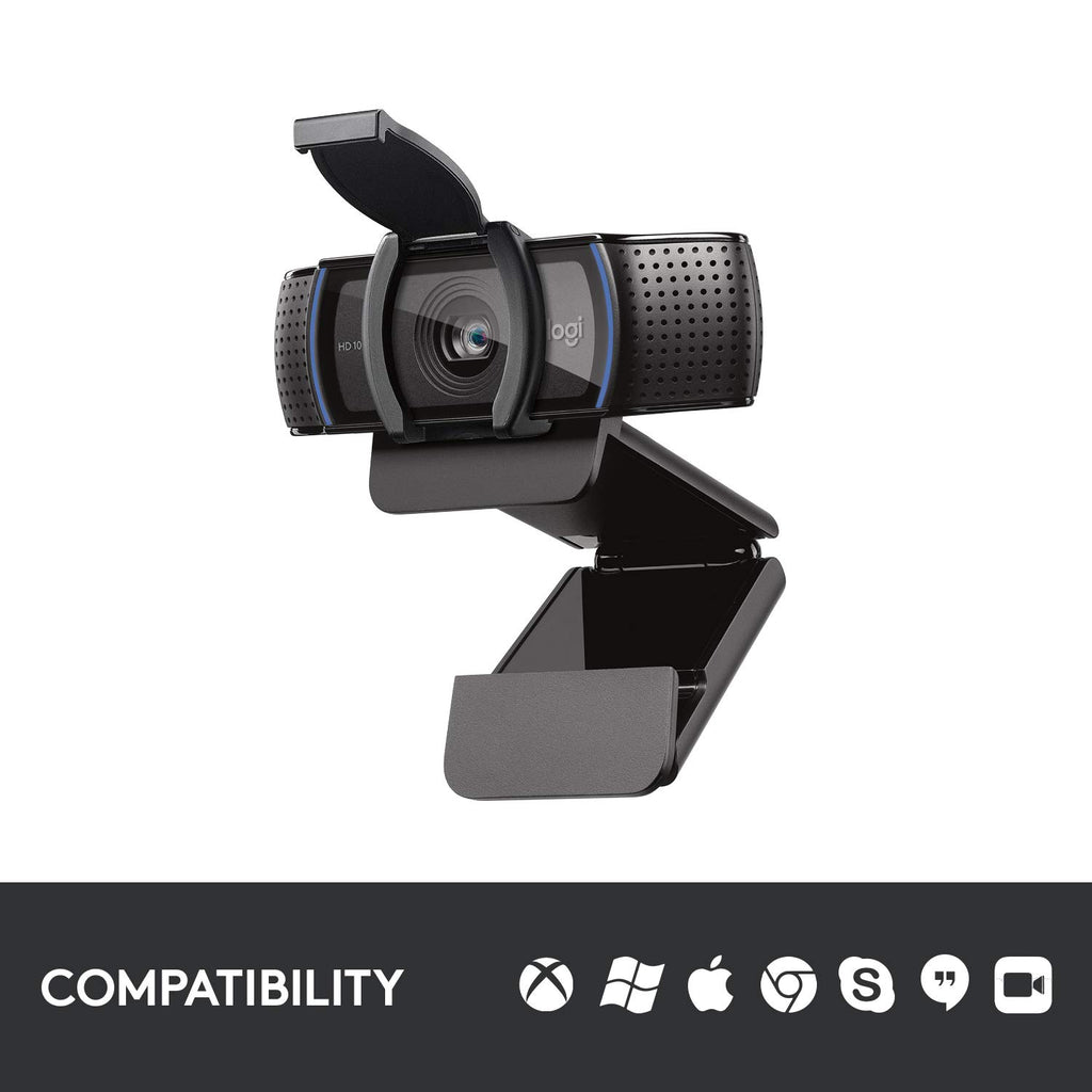 Logitech C920S HD Pro Webcam Full 1080p/30fps Video Calling Clear Stereo