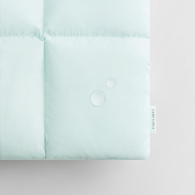 Comfyable Puffy Laptop Sleeve 13 Inch 14 Inch, Quilted Puffer Laptop Carrying Case, Pillow Case Compatible with MacBook Air M4 2025 M3 M2 M1, MacBook Pro M4 Pro/Max, Ice Blue