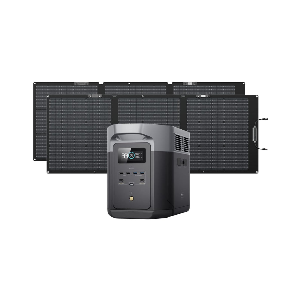 EF ECOFLOW Solar Generator Delta 2 Max with 2x160W Solar Panel