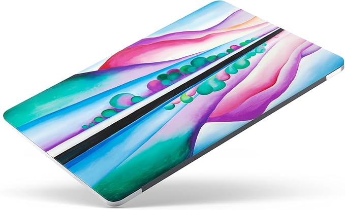 Berkin Arts for MacBook Pro 14 inch Cover A3401 A3185 A3112 A2992 A2918 A2779 A2442 with M4-M1Chip(2021-2024 Release) Keyboard & Screen Cover Abstract Landscape (Lake George Reflection by O'Keeffe)