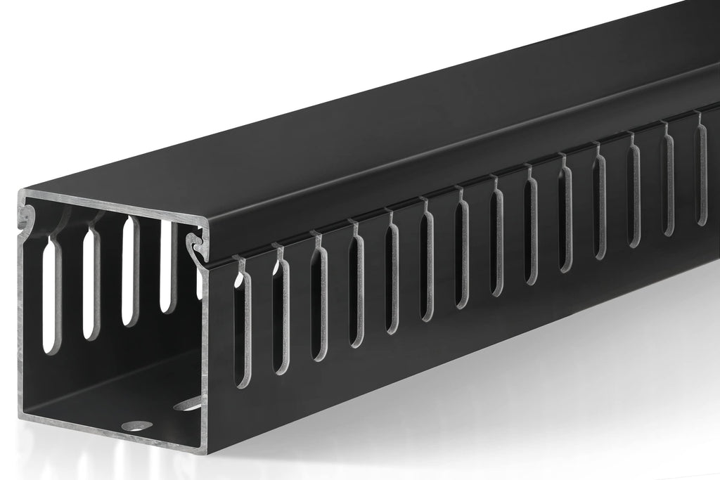 2" H x 2" W Cable Raceway, 99in Under Desk Wire Management Channel, Black