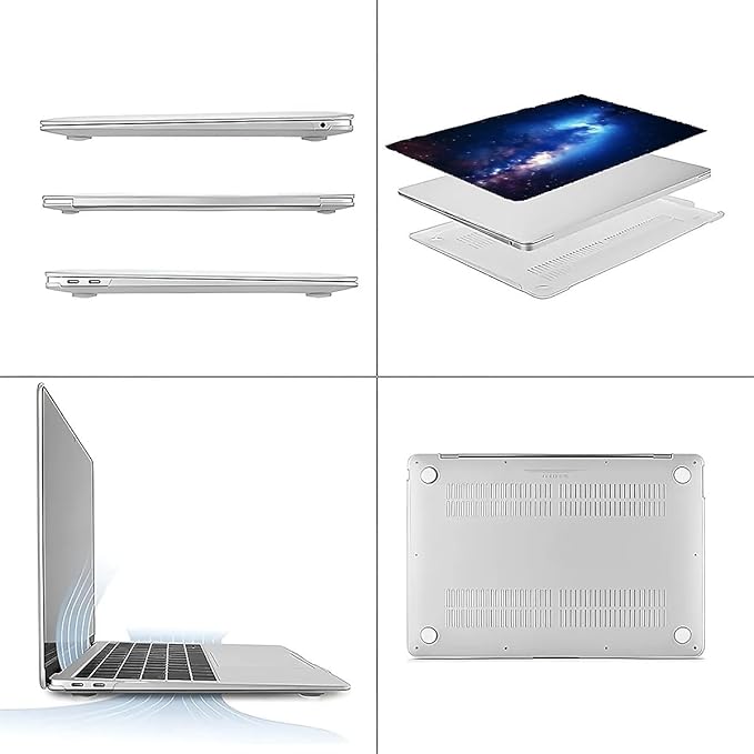 Compatible with MacBook Air 13.3 13.6 Inch Case 2022 2021 2020 2019 Plastic Hard Shell Case Cover,13.3 Pro(A1706/A1708/A1989/A2159/A2289/A2338), Milky Way Galaxy
