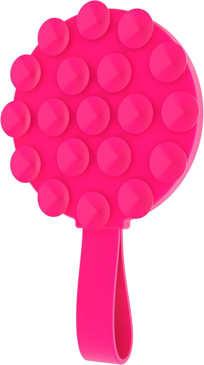 FELONY CASE - Neon Pink Magnetic Suction Cup Phone Mount and Grip – Strong Silicone Holder for Hands-Free Convenience, Compatible with MagSafe Cases and iPhone 16, 15, 14, 13, 12