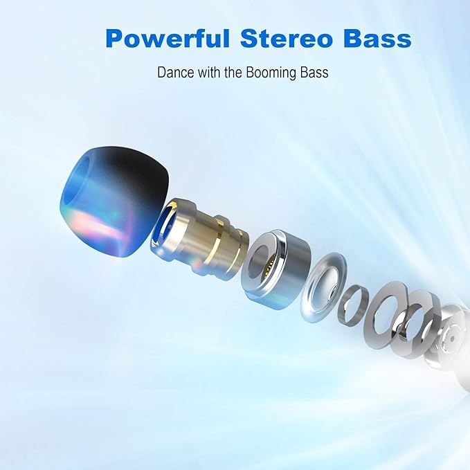 YINYOO KBEAR in Ear Monitor Headphones KS1 Wired Earphones Super Bass Earbuds, Crystal Clear Sound IEM Headphones, High Resolution Noise Canceling Ear Monitors Headphone for Singers Musician