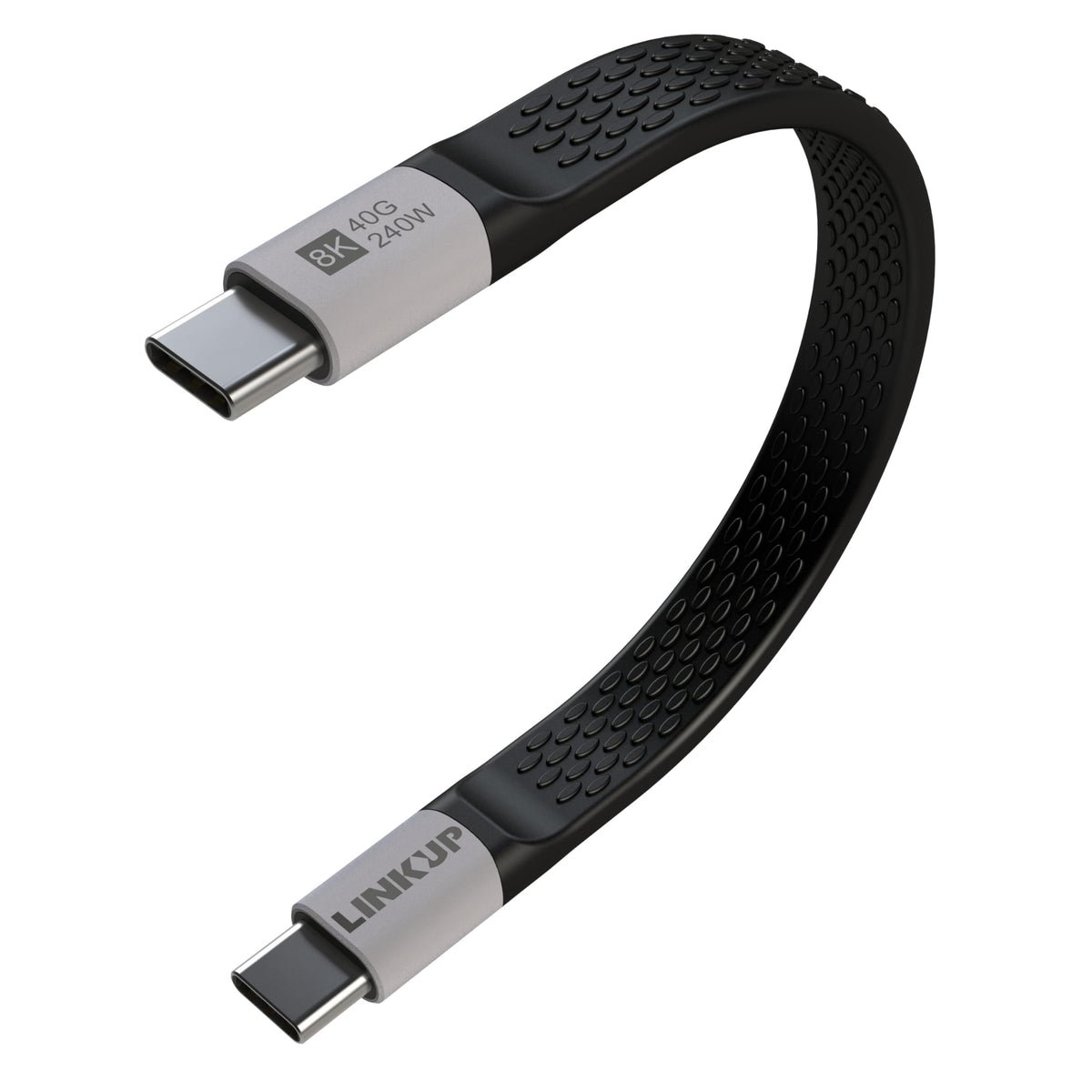 LINKUP USB 4.0 USB C to USB C Cable | Thunderbolt 4/3 Compatible | Type C Charger for MacBook and iPhone | 240W Fast Charging | 40Gbps Data Transfer | 8K@60Hz Display Cord | Use with all USB C devices