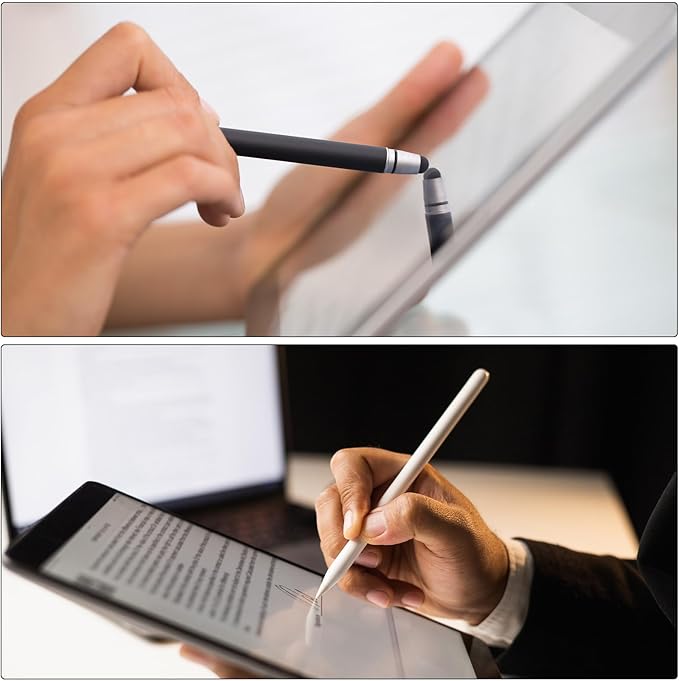 MECCANIXITY 6pcs 8mm Stylus Pen Fine Tips Conductive Fiber Capacitive Touch Screen Pens Tip Universal Replacement