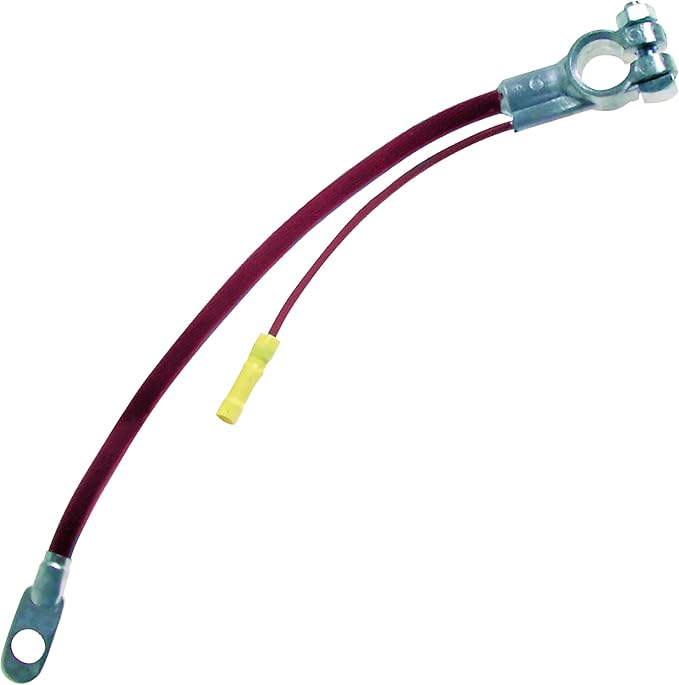 Sherco-Auto Red 15" Inch 4 Gauge Top Post Battery Cable with Auxiliary Lead - Made in USA