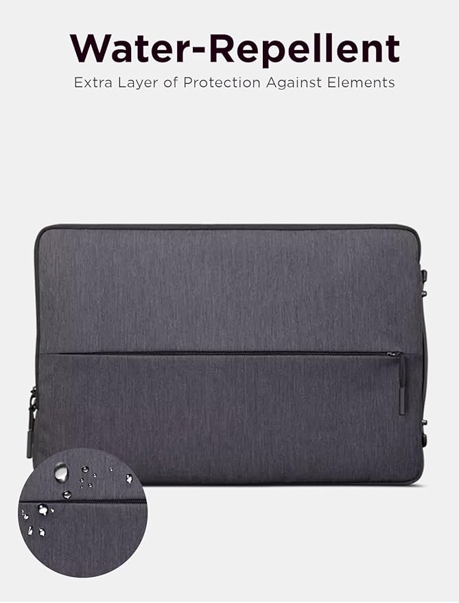 Lenovo Precision Pen 2 (Laptop) – USB-C Charging – Tilt Recognition & Urban Laptop Sleeve 14 Inch for Laptop/Notebook/Tablet Compatible with MacBook Air/Pro Water Resistant, Iron Grey