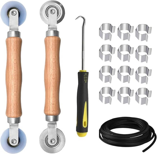 BAYTORY Upgrade Window Screen Repair Kit, Steel/Nylon Roller Tool