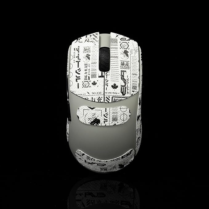 Grip Tape for Lamzu Atlantis Maya - Anti-Slip,Enhanced Control, Sweat Resistance,Improves FPS Gaming Grip & Mouse Protection [Pre-Cut] EVA White 0.5mm