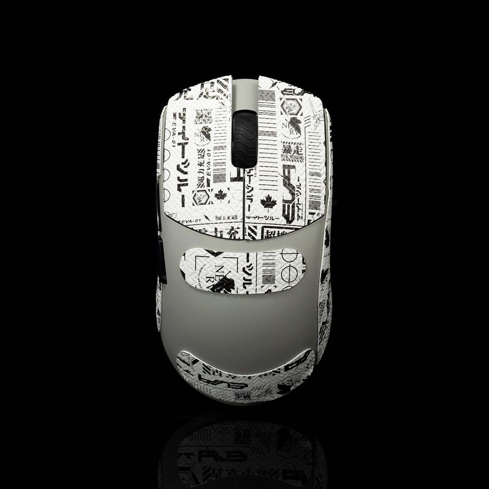 Hokeyio Grip Tape for Lamzu Atlantis Maya - Anti-Slip,Enhanced Control, Sweat Resistance,Improves FPS Gaming Grip & Mouse Protection [Pre-Cut] EVA White 0.5mm