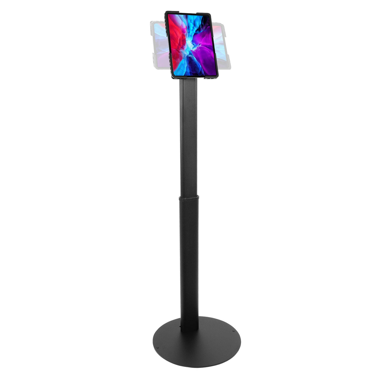 Mount-It! Anti-Theft Universal Tablet Floor Kiosk, Height Adjustable, Black