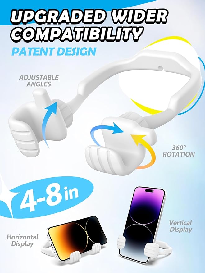 Back to School Supplies Gifts for Boys Girls: Thumbs Up Lazy Phone Stand Holder Gifts for Kids Teens Adults Men Women Teenage Wife Mom Husband Birthday Funny Gadgets Stuff Christmas Stocking Stuffers