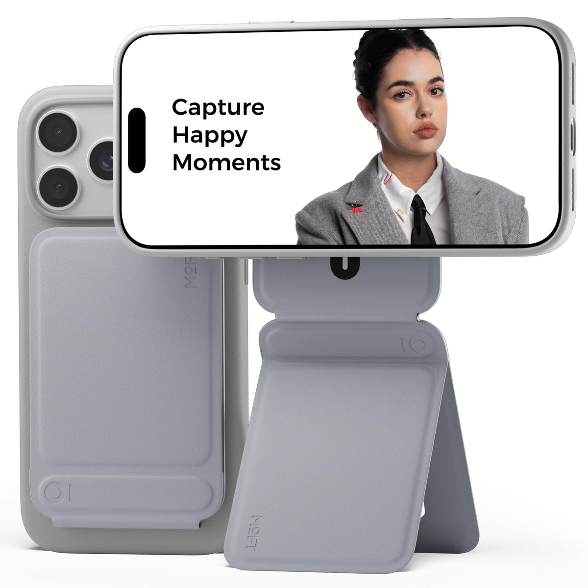 MOFT Phone Tripod Stand & Wallet, NFC Card Holder, Hold 1-2 Cards