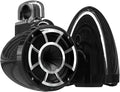 wet sounds Rev 8 Black V2 Revolution Series 8" Black Tower Speakers w/Fixed Clamp