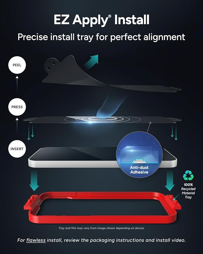 ZAGG Glass Elite Screen Protector for iPhone 16 Plus / 15 Plus - 5X Stronger, Reinforced Edges, Ultra-Strong Tempered Glass, Scratch Resistant, Anti-Smudge, InvisibleShield,, Easy Installation, Eco-Friendly
