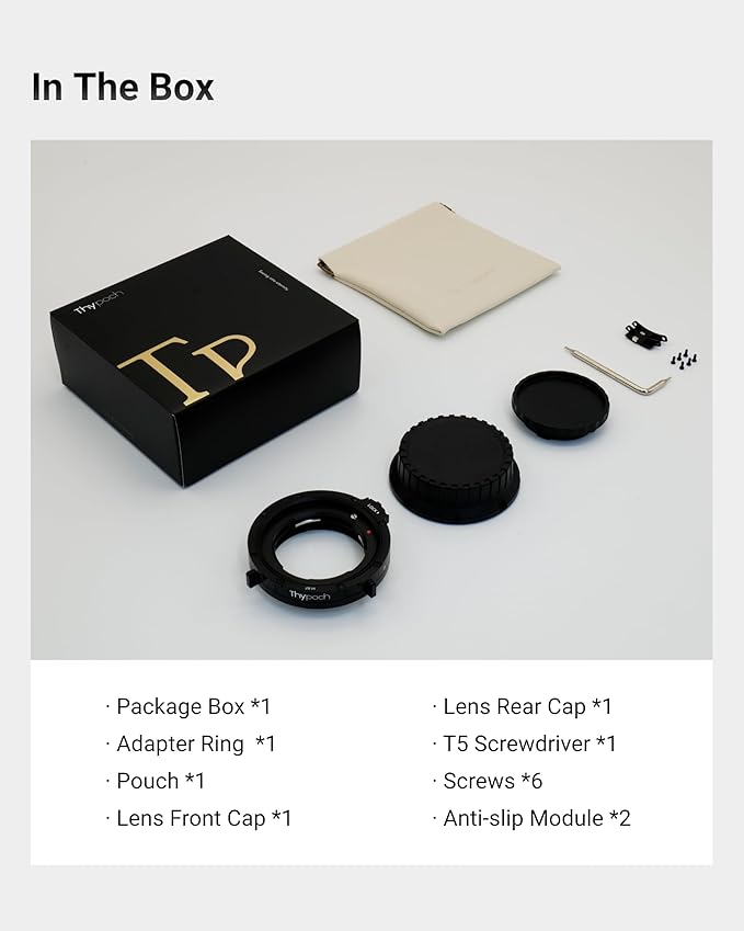 Thypoch M-Z Lens Mount Adapter Auto-Lock, Compatible with Leica M Lens to Nikon Z Camera Z5 Z5II Z6 Z6II Z6III Z7 Z7ll Z8 Z9 ZF Z30 Z50 Z50II ZFC