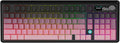 NACODEX Ajazz AK980 Pink Gaming Machanical Keyboard Gift Switch Full Size RGB Gasket Mount 8000mAh Triple Modes Custom Keyboard with Five Layer Pad | Knob Control