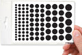 BLOCKED Stackable Webcam/Camera Vinyl Covers | 95 Low-Tack Restickable Webcam Sticker | 5-Sizes | Black 95-Pack (Muted Matte)