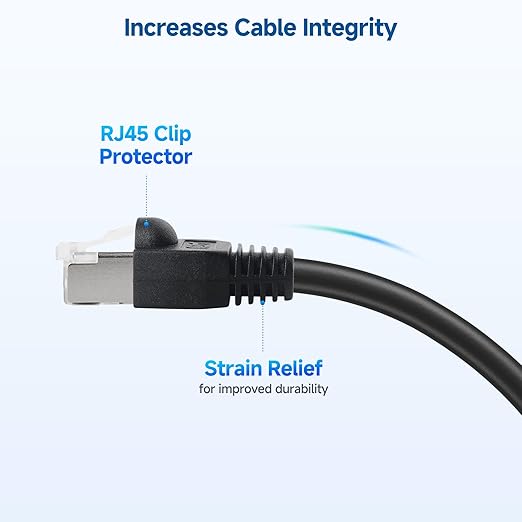 Cable Matters 200-Pack Cat6 / Cat5e RJ45 Strain Relief Boots, RJ45 Boot, Cat 6 Ethernet Boots, Multicolored, Fits 6.5mm (0.25in) Ethernet Cables